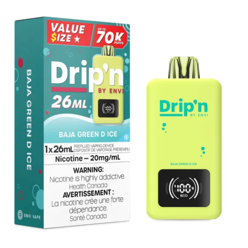 Drip'n by Envi 70k Disposable Vape - 70K Puffs - 26ml
