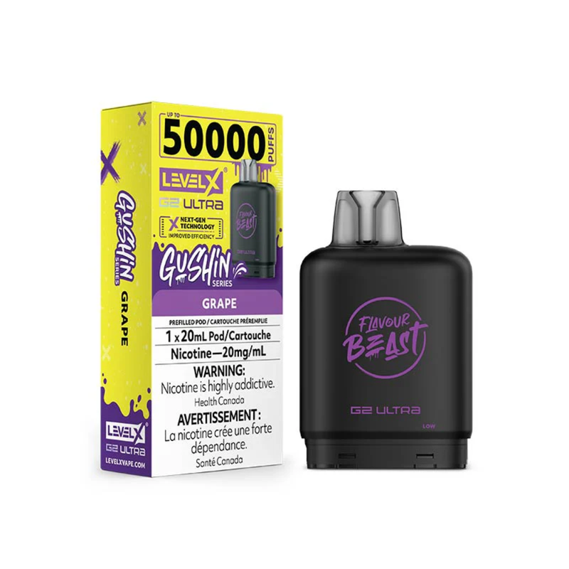 Flavour Beast Level X G2 Ultra Replacement Vape Pod - 50K- Puffs - 20mL