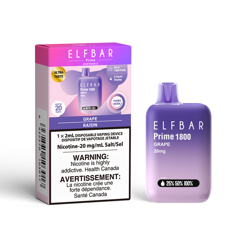 Elfbar Prime 1800 Disposable Vape - 1800 Puffs - 2ml
