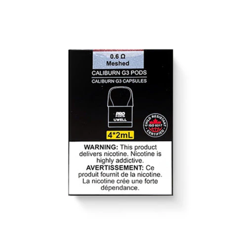 UWELL Caliburn G3/GPP Replacement Pod 2ML (4 Pack) [CRC]