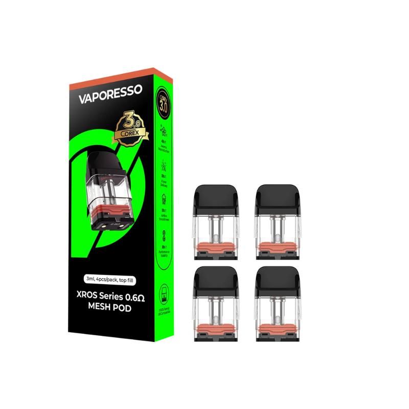 VAPORESSO XROS Replacement Pod (4 Pack) [CRC]