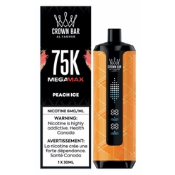 Al Fakher Crown Bar Mega Max 75K Disposable Vape - 75K Puffs - 20mg - 6ml