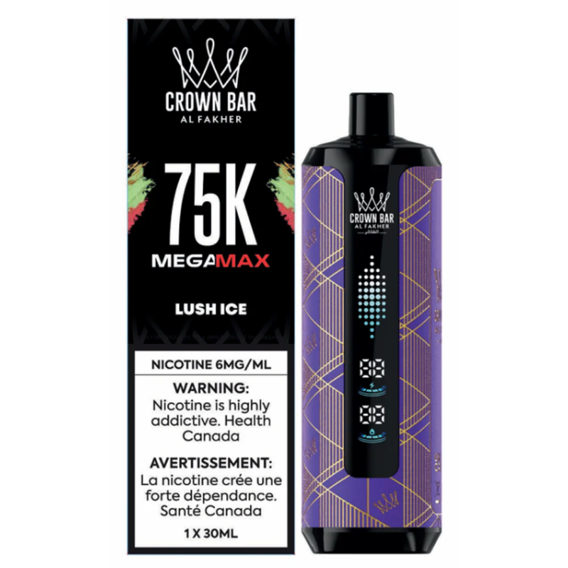 Al Fakher Crown Bar Mega Max 75K Disposable Vape - 75K Puffs - 20mg - 6ml