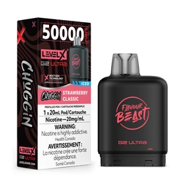 Flavour Beast Level X G2 Ultra Replacement Vape Pod - 50K- Puffs - 20mL